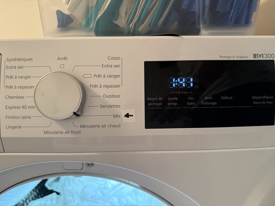 Tumble dryer dial