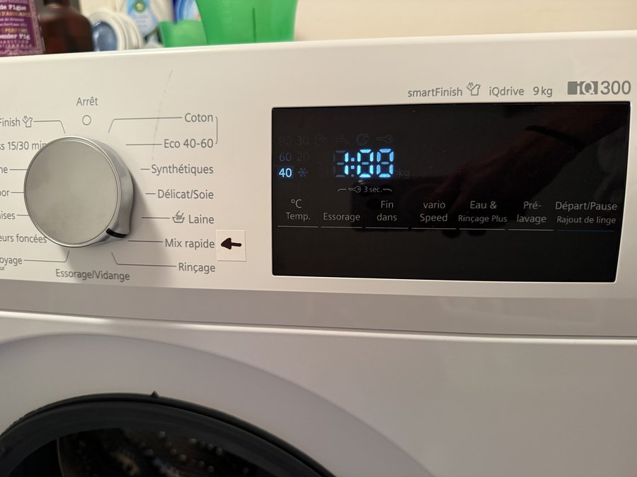 Washing machine dial